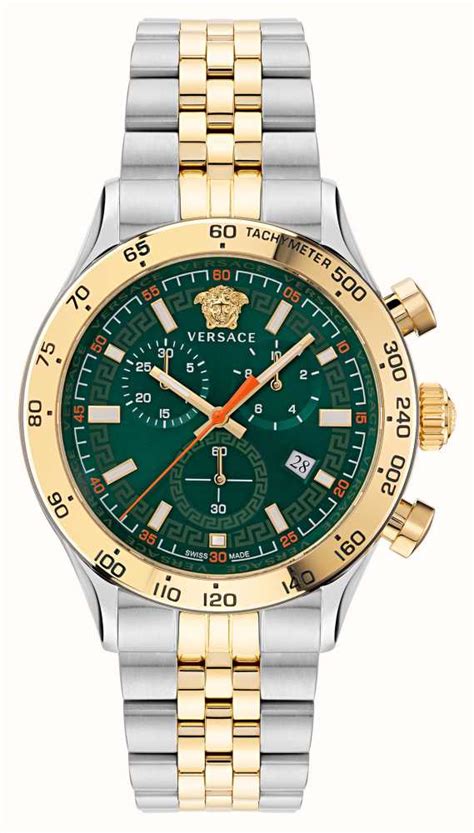 versace hellenyium chrono green.